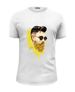 Заказать мужскую футболку в Москве. Футболка базовая Банановый бородач от artberry - готовые дизайны и нанесение принтов.
