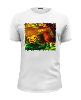 Заказать мужскую футболку в Москве. Футболка базовая Helloween ( rock band ) от Leichenwagen - готовые дизайны и нанесение принтов.