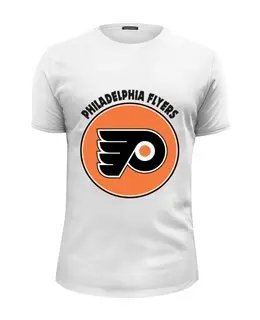 Заказать мужскую футболку в Москве. Футболка базовая Philadelphia Flyers от kspsshop - готовые дизайны и нанесение принтов.