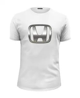 Заказать мужскую футболку в Москве. Футболка базовая HONDA  от DESIGNER   - готовые дизайны и нанесение принтов.