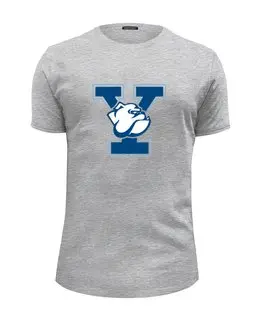 Заказать мужскую футболку в Москве. Футболка базовая Yale Bulldogs от KinoArt - готовые дизайны и нанесение принтов.