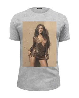 Заказать мужскую футболку в Москве. Футболка базовая Megan Fox от KinoArt - готовые дизайны и нанесение принтов.