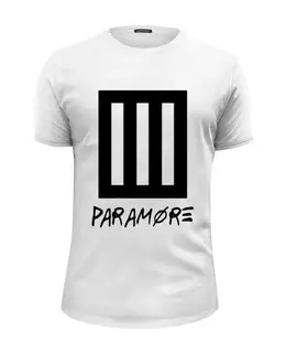 Заказать мужскую футболку в Москве. Футболка базовая Paramore от geekbox - готовые дизайны и нанесение принтов.