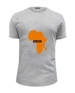 Заказать мужскую футболку в Москве. Футболка базовая Африка 5 от Виктор Гришин - готовые дизайны и нанесение принтов.