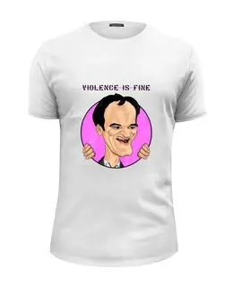 Заказать мужскую футболку в Москве. Футболка базовая Tarantino от Юлиан Власов - готовые дизайны и нанесение принтов.