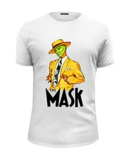 Заказать мужскую футболку в Москве. Футболка базовая The Mask от balden - готовые дизайны и нанесение принтов.