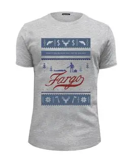 Заказать мужскую футболку в Москве. Футболка базовая Fargo (Фарго) от coolmag - готовые дизайны и нанесение принтов.