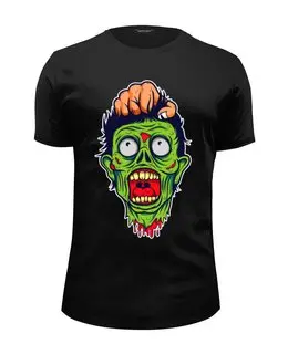 Заказать мужскую футболку в Москве. Футболка базовая HALLOWEEN (Zombie) от balden - готовые дизайны и нанесение принтов.