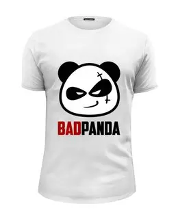 Заказать мужскую футболку в Москве. Футболка базовая Bad Panda от Leichenwagen - готовые дизайны и нанесение принтов.