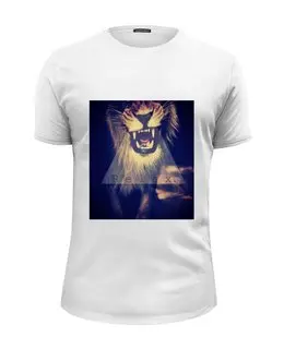 Заказать мужскую футболку в Москве. Футболка базовая Swag тигра от Sergio Happy - готовые дизайны и нанесение принтов.