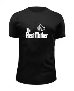 Заказать мужскую футболку в Москве. Футболка базовая Лучшая Мама (Best Mother) от coolmag - готовые дизайны и нанесение принтов.