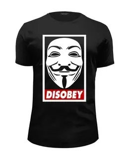 Заказать мужскую футболку в Москве. Футболка базовая Disobey от geekbox - готовые дизайны и нанесение принтов.