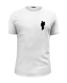 Заказать мужскую футболку в Москве. Футболка базовая Billie Eilish (две стороны) от DESIGNER   - готовые дизайны и нанесение принтов.