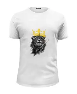 Заказать мужскую футболку в Москве. Футболка базовая Lion king от YellowCloverShop - готовые дизайны и нанесение принтов.
