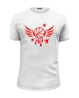 Заказать мужскую футболку в Москве. Футболка базовая Баскетбол от karpicloudnew@gmail.com - готовые дизайны и нанесение принтов.
