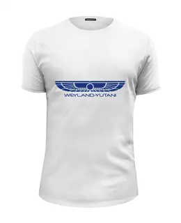 Заказать мужскую футболку в Москве. Футболка базовая Weyland Yutani Corporation от cherdantcev - готовые дизайны и нанесение принтов.