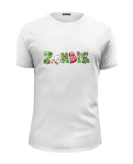 Заказать мужскую футболку в Москве. Футболка базовая Zombie от THE_NISE  - готовые дизайны и нанесение принтов.