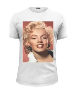 Заказать мужскую футболку в Москве. Футболка базовая Marilyn Monroe red от KinoArt - готовые дизайны и нанесение принтов.