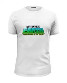 Заказать мужскую футболку в Москве. Футболка базовая Minecraft от THE_NISE  - готовые дизайны и нанесение принтов.