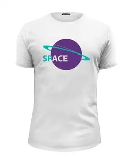 Заказать мужскую футболку в Москве. Футболка базовая Space  от T-shirt print  - готовые дизайны и нанесение принтов.