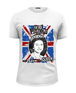 Заказать мужскую футболку в Москве. Футболка базовая Sex Pistols / God Save The Queen от OEX design - готовые дизайны и нанесение принтов.