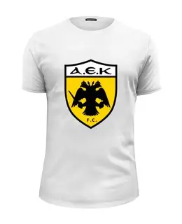 Заказать мужскую футболку в Москве. Футболка базовая AEK FC от THE_NISE  - готовые дизайны и нанесение принтов.