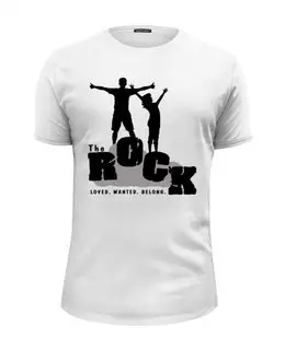 Заказать мужскую футболку в Москве. Футболка базовая The Rock от Leichenwagen - готовые дизайны и нанесение принтов.