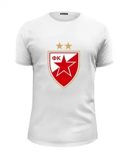 Заказать мужскую футболку в Москве. Футболка базовая Црвена звезда от THE_NISE  - готовые дизайны и нанесение принтов.