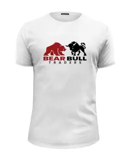 Заказать мужскую футболку в Москве. Футболка базовая BEAR&BULL TRADERS от mezhdelov@yandex.ru - готовые дизайны и нанесение принтов.