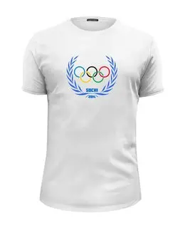 Заказать мужскую футболку в Москве. Футболка базовая Sochi 2014 от Novikov Pro - готовые дизайны и нанесение принтов.
