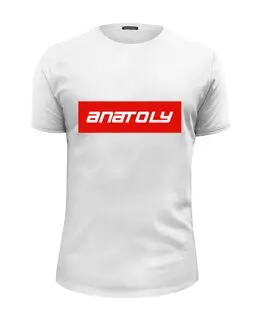 Заказать мужскую футболку в Москве. Футболка базовая Anatoly от THE_NISE  - готовые дизайны и нанесение принтов.