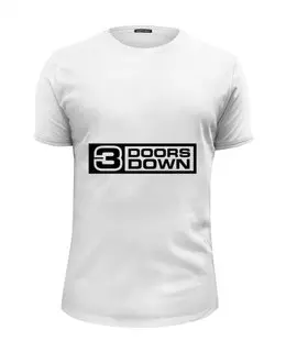 Заказать мужскую футболку в Москве. Футболка базовая 3 Doors Down от Fedor - готовые дизайны и нанесение принтов.