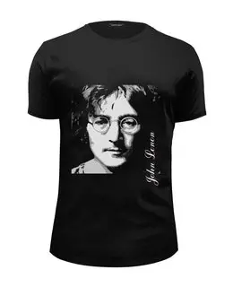 Заказать мужскую футболку в Москве. Футболка базовая John Lennon от Goser - готовые дизайны и нанесение принтов.