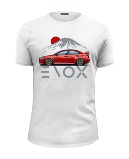 Заказать мужскую футболку в Москве. Футболка базовая Evo X от Oleg Markaryan - готовые дизайны и нанесение принтов.