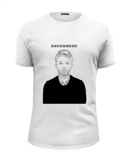 Заказать мужскую футболку в Москве. Футболка базовая Thom Yorke T-Shirt от ksnkch - готовые дизайны и нанесение принтов.