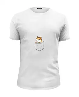 Заказать мужскую футболку в Москве. Футболка базовая Little dog от vphone - готовые дизайны и нанесение принтов.
