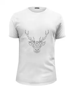Заказать мужскую футболку в Москве. Футболка базовая Dear Deer от Disignshop - готовые дизайны и нанесение принтов.