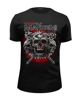 Заказать мужскую футболку в Москве. Футболка базовая Skull Art от Leichenwagen - готовые дизайны и нанесение принтов.