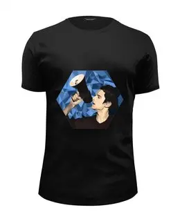 Заказать мужскую футболку в Москве. Футболка базовая Matthew Bellamy от m.rossoff@yandex.ru - готовые дизайны и нанесение принтов.