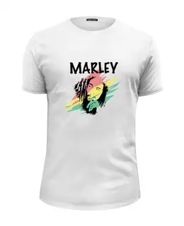 Заказать мужскую футболку в Москве. Футболка базовая MARLEY от gent777 - готовые дизайны и нанесение принтов.