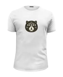 Заказать мужскую футболку в Москве. Футболка базовая Bridge black bears от Fix Print - готовые дизайны и нанесение принтов.