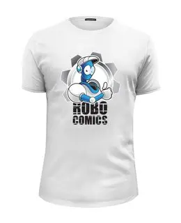 Заказать мужскую футболку в Москве. Футболка базовая Символ RoboComics  от robocomics.ru - готовые дизайны и нанесение принтов.