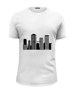 Заказать мужскую футболку в Москве. Футболка базовая Мой город от Konstantin Gebo - готовые дизайны и нанесение принтов.