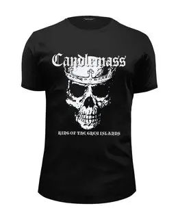 Заказать мужскую футболку в Москве. Футболка базовая Candlemass от geekbox - готовые дизайны и нанесение принтов.