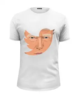 Заказать мужскую футболку в Москве. Футболка базовая Дональд Трамп от MariYang  - готовые дизайны и нанесение принтов.