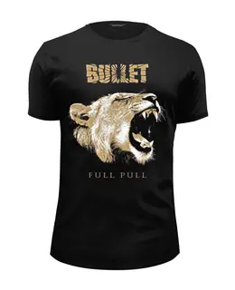 Заказать мужскую футболку в Москве. Футболка базовая Bullet Band от Leichenwagen - готовые дизайны и нанесение принтов.