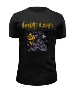 Заказать мужскую футболку в Москве. Футболка базовая Neverland in ashes band от Leichenwagen - готовые дизайны и нанесение принтов.