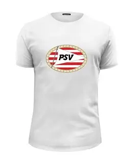 Заказать мужскую футболку в Москве. Футболка базовая PSV FC от THE_NISE  - готовые дизайны и нанесение принтов.