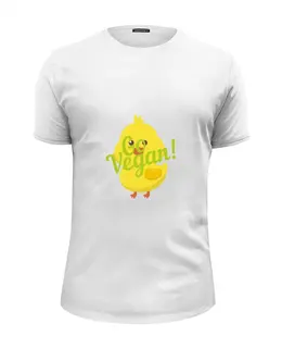Заказать мужскую футболку в Москве. Футболка базовая Go Vegan от vegan@thespaceway.info - готовые дизайны и нанесение принтов.