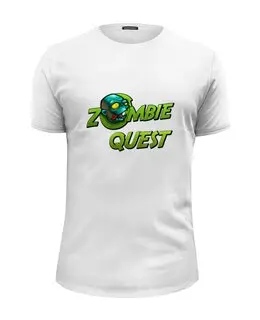 Заказать мужскую футболку в Москве. Футболка базовая Zombie Quest от THE_NISE  - готовые дизайны и нанесение принтов.